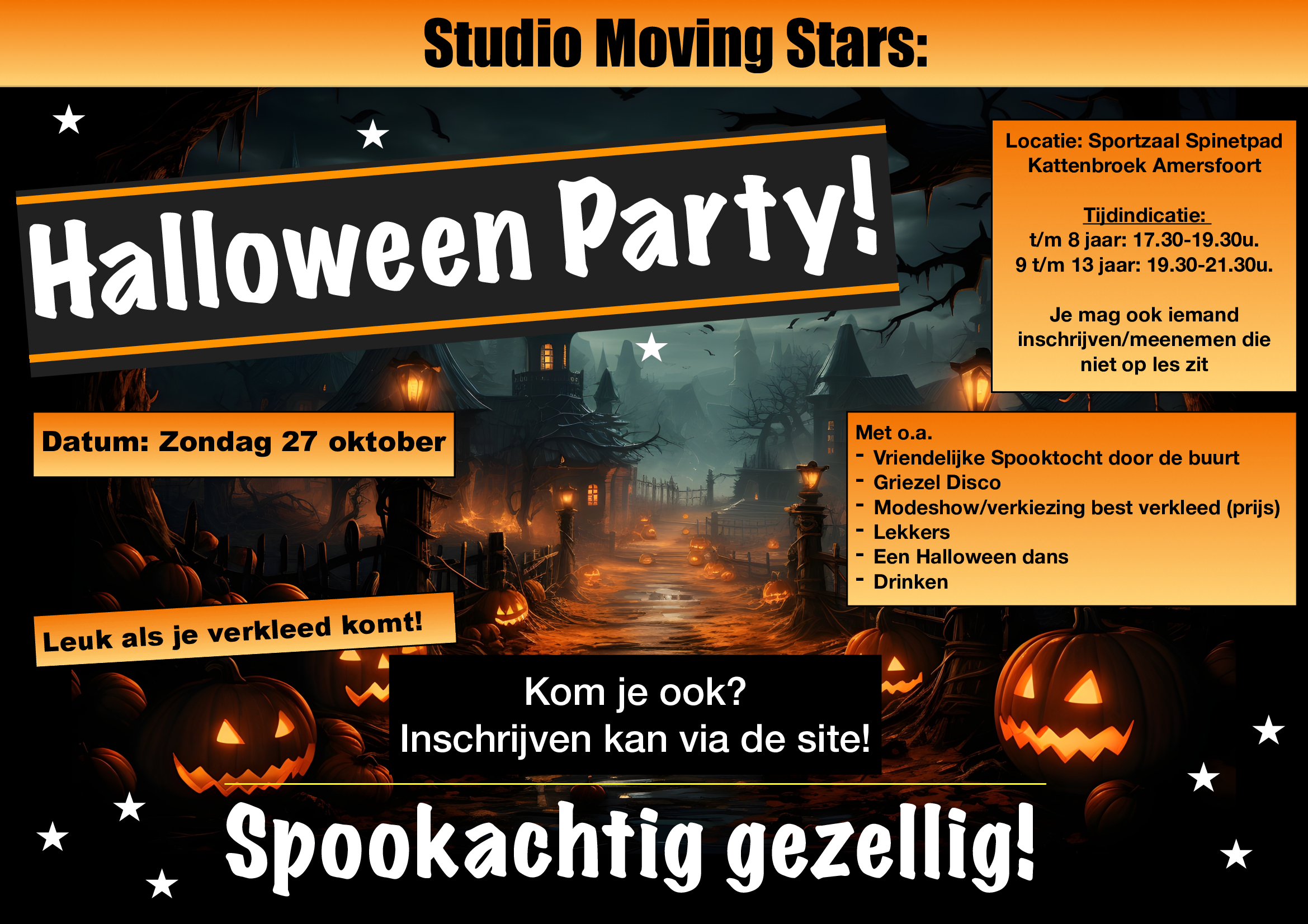 Halloween Party Moving Stars